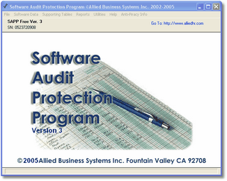 Screenshot for Software Audit Protection Program 3.0